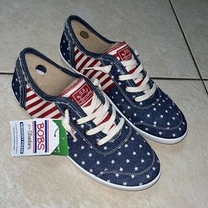 Skechers Bobs USA Flag Stars & Stripes Sneakers